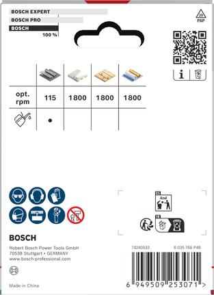 Bosch universaalne keermega augusaag 76 x 40 mm pakendis.